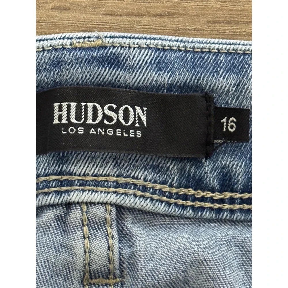 HUDSON LOS ANGELES jeans Women's plus Size 16 Blue Wash Straight Leg Denim Jeans